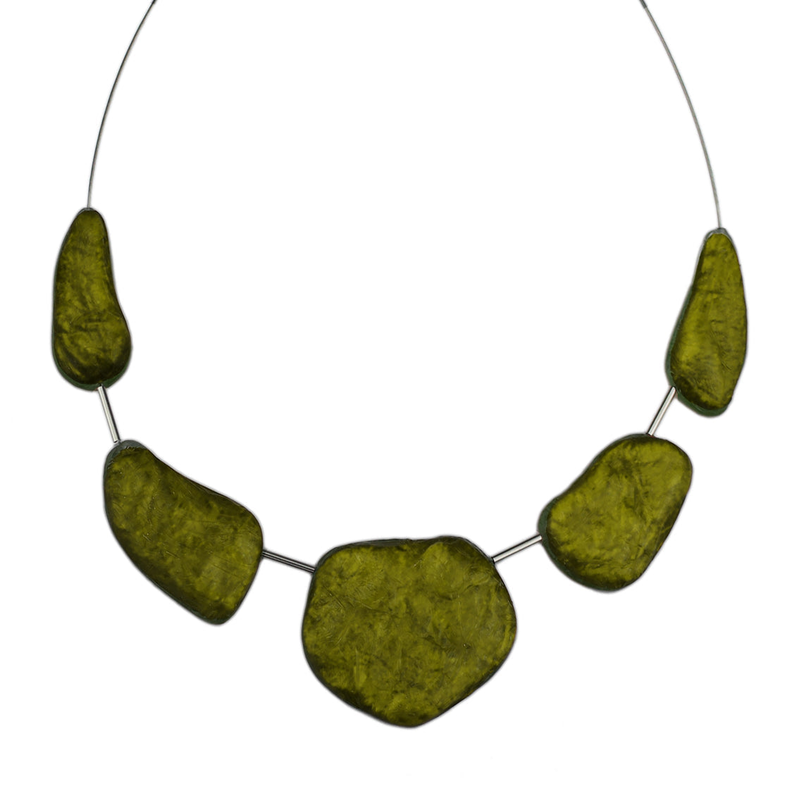 DOUCE ROCAILLE ROCK SHAPE ROUGH SURFACE MONOCOLOR ADJUSTABLE NECKLACE - F017
