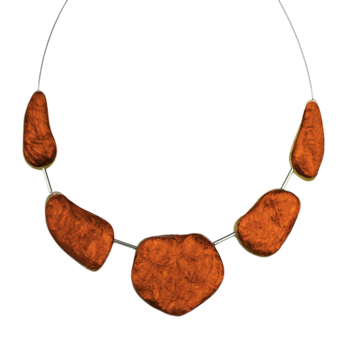 DOUCE ROCAILLE ROCK SHAPE ROUGH SURFACE MONOCOLOR ADJUSTABLE NECKLACE - F017