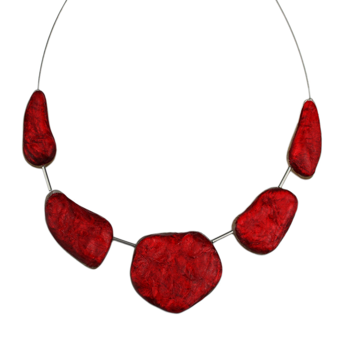 DOUCE ROCAILLE ROCK SHAPE ROUGH SURFACE MONOCOLOR ADJUSTABLE NECKLACE - F017