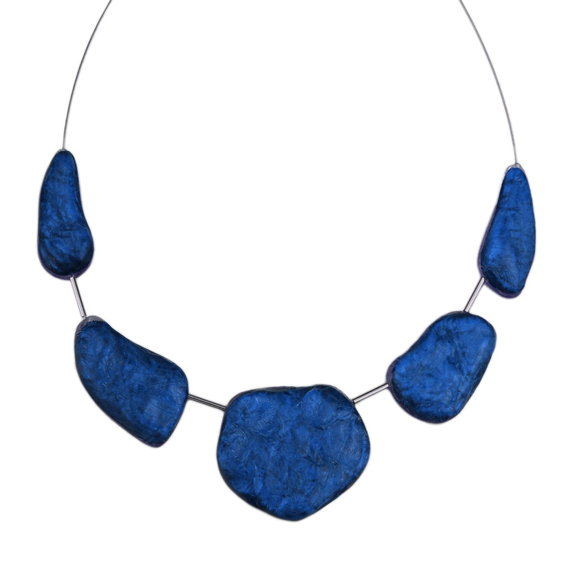 DOUCE ROCAILLE ROCK SHAPE ROUGH SURFACE MONOCOLOR ADJUSTABLE NECKLACE - F017