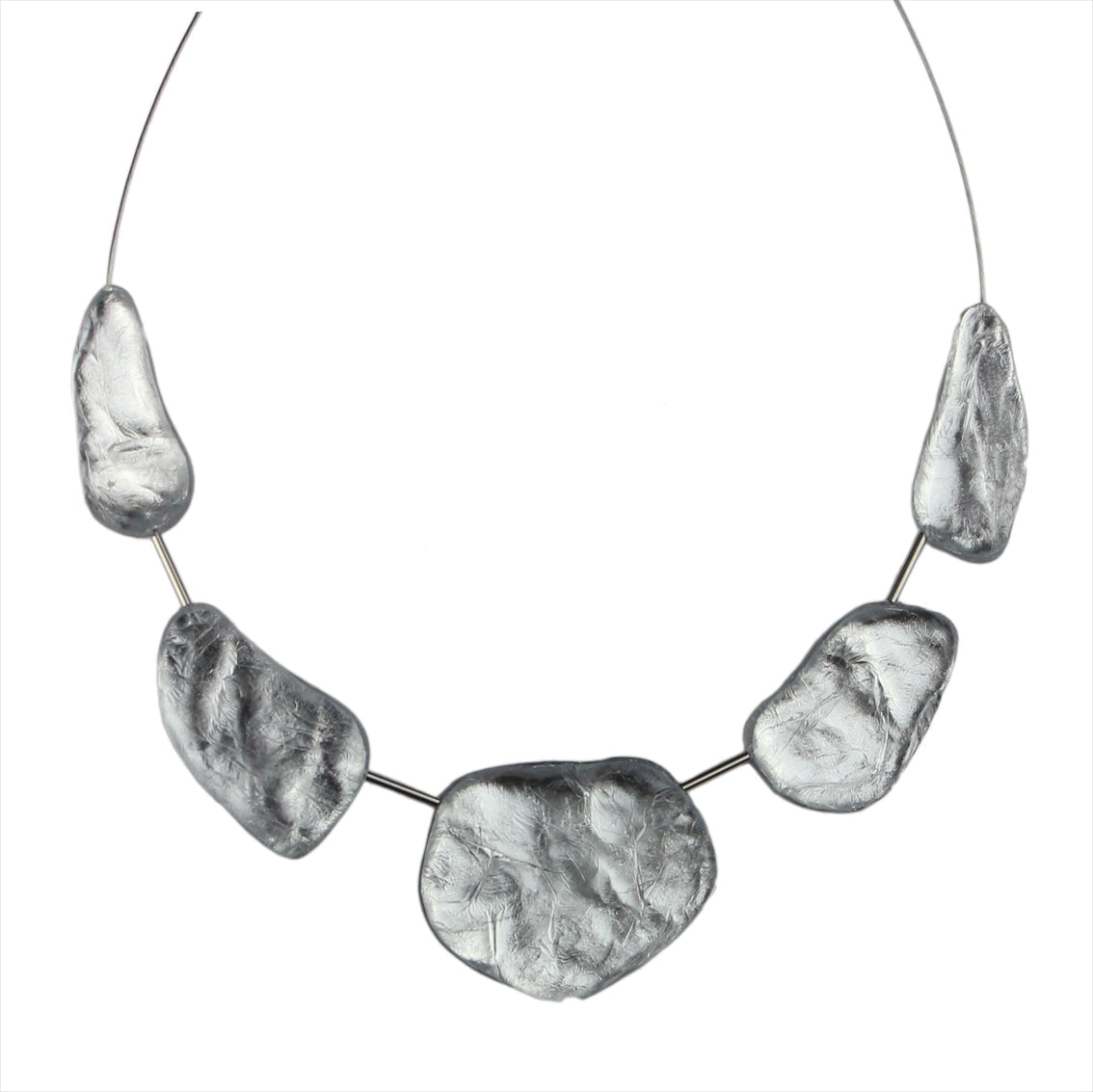 DOUCE ROCAILLE ROCK SHAPE ROUGH SURFACE MONOCOLOR ADJUSTABLE NECKLACE - F017
