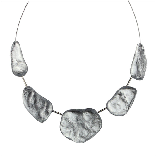 DOUCE ROCAILLE ROCK SHAPE ROUGH SURFACE MONOCOLOR ADJUSTABLE NECKLACE - F017