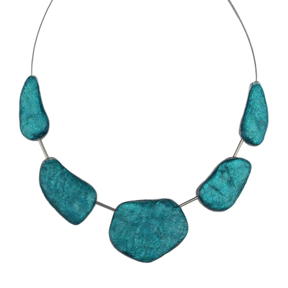 DOUCE ROCAILLE ROCK SHAPE ROUGH SURFACE MONOCOLOR ADJUSTABLE NECKLACE - F017