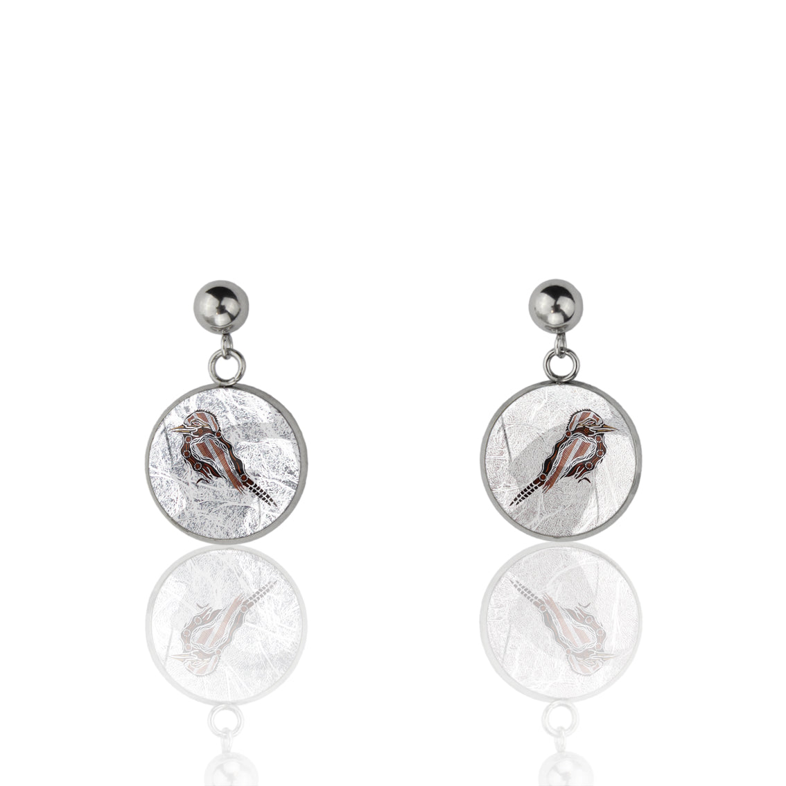 TROY LITTLE KOOKABURRA DANGLE DROP CIRCLE EARRINGS - SD457S - on Satchel