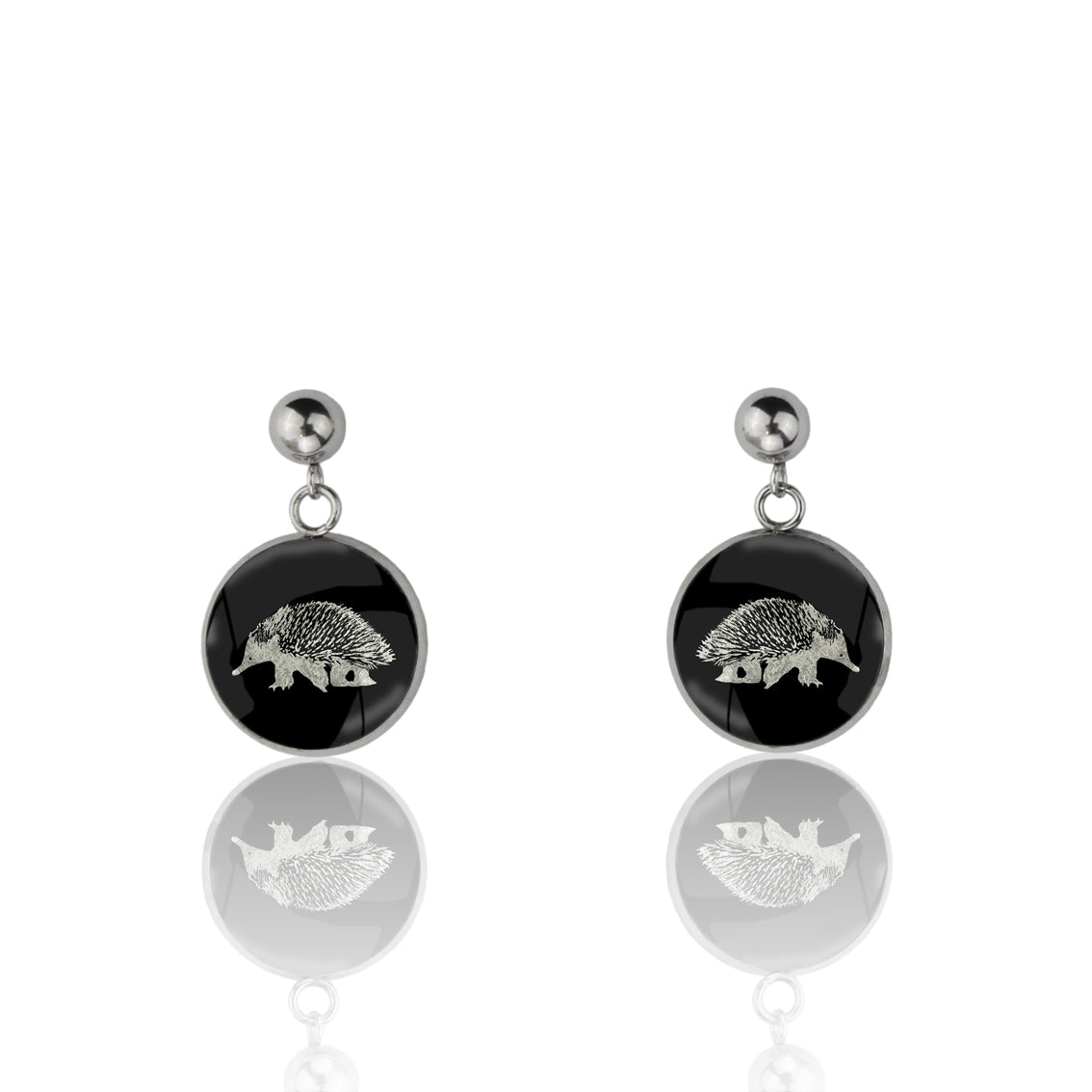ECHIDNA DANGLE DROP CIRCLE EARRINGS - MFY173S - on Satchel