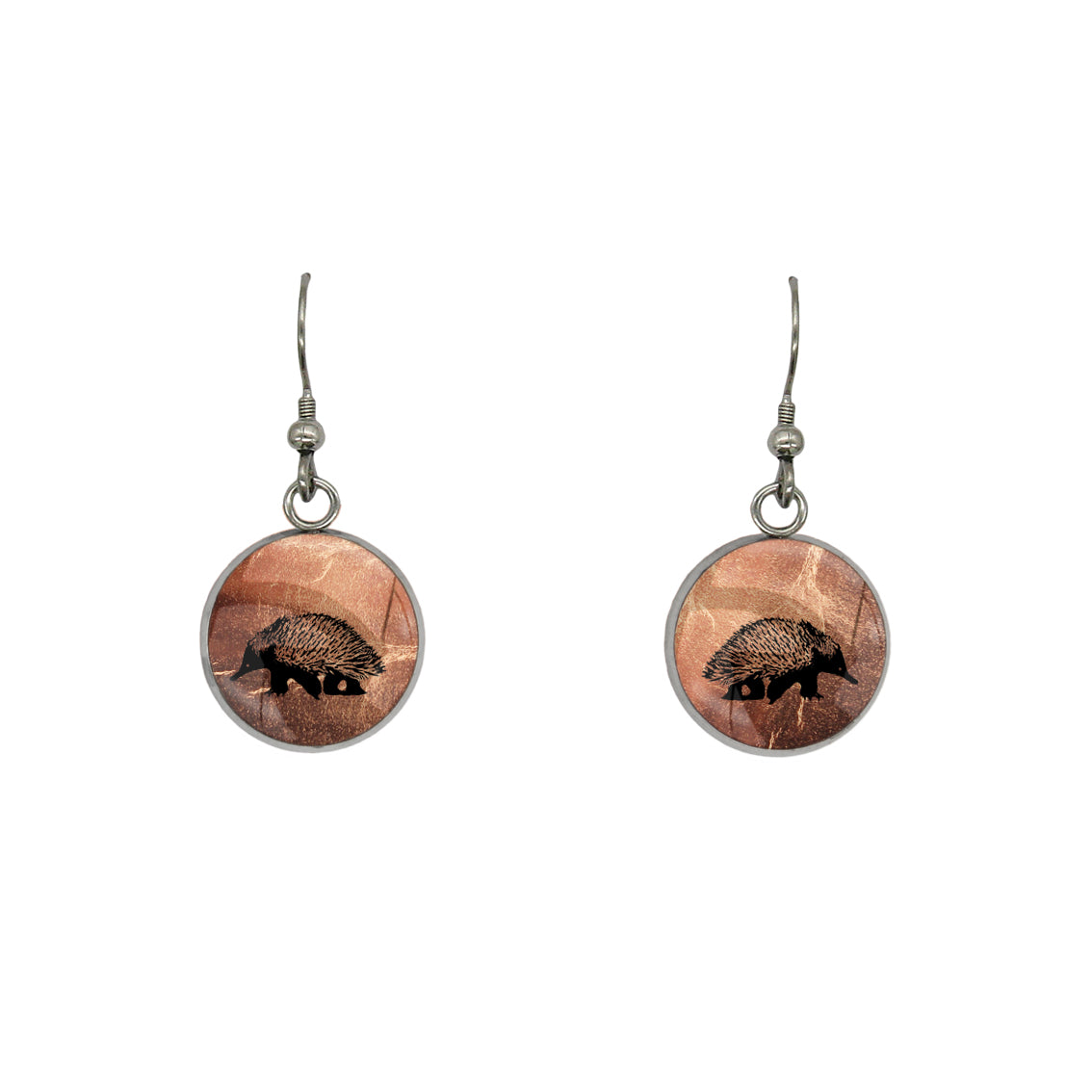 ECHIDNA DANGLE DROP CIRCLE EARRINGS - MFY173S - on Satchel