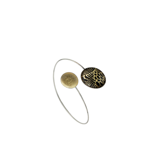 ELSIE GOLD AND BLACK ADJUSTABLE BRACELET - SD233