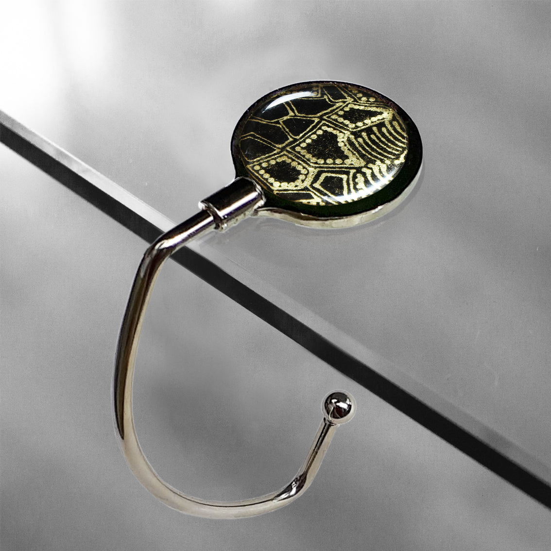 ELSIE GOLD AND BLACK ELEGANT HANDBAG HOOK - SD242