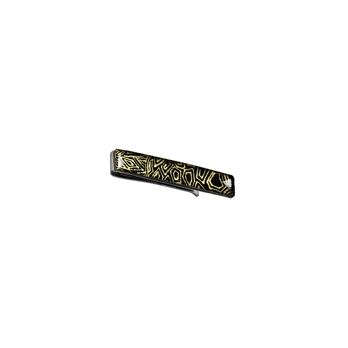ELSIE GOLD AND BLACK ELEGANT TIE-CLIP - SD240