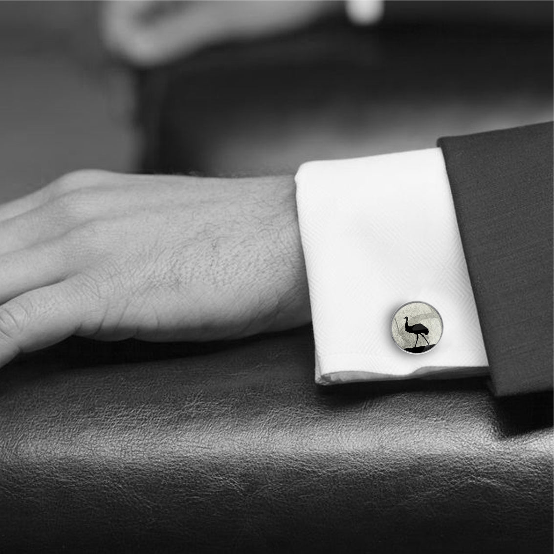 EMU CIRCLE ELEGANT CUFFLINKS - MFY216