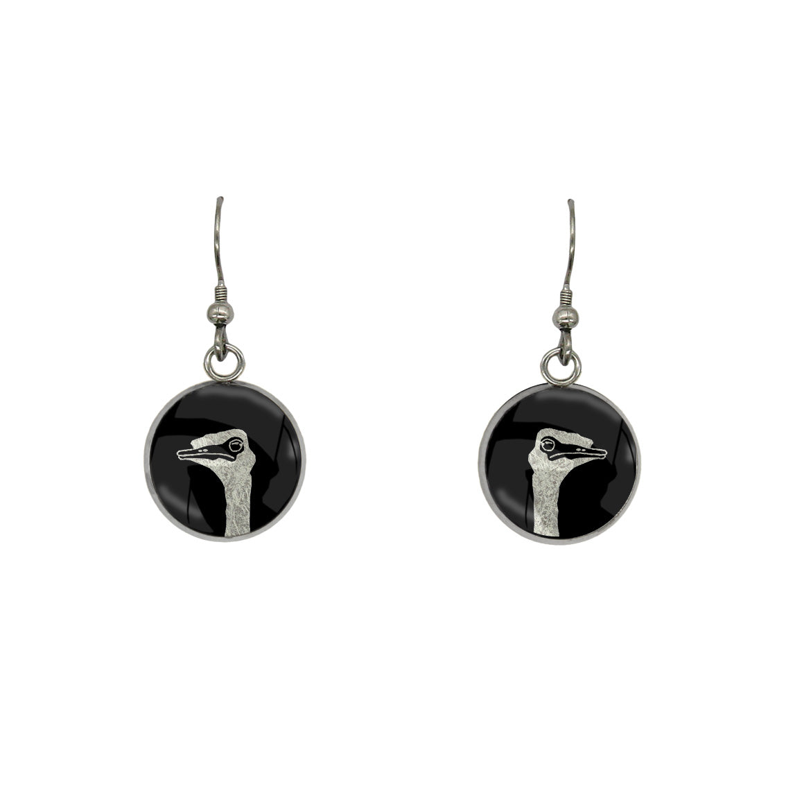EMU CLOSE-UP DANGLE DROP CIRCLE EARRINGS - MFY217S - on Satchel