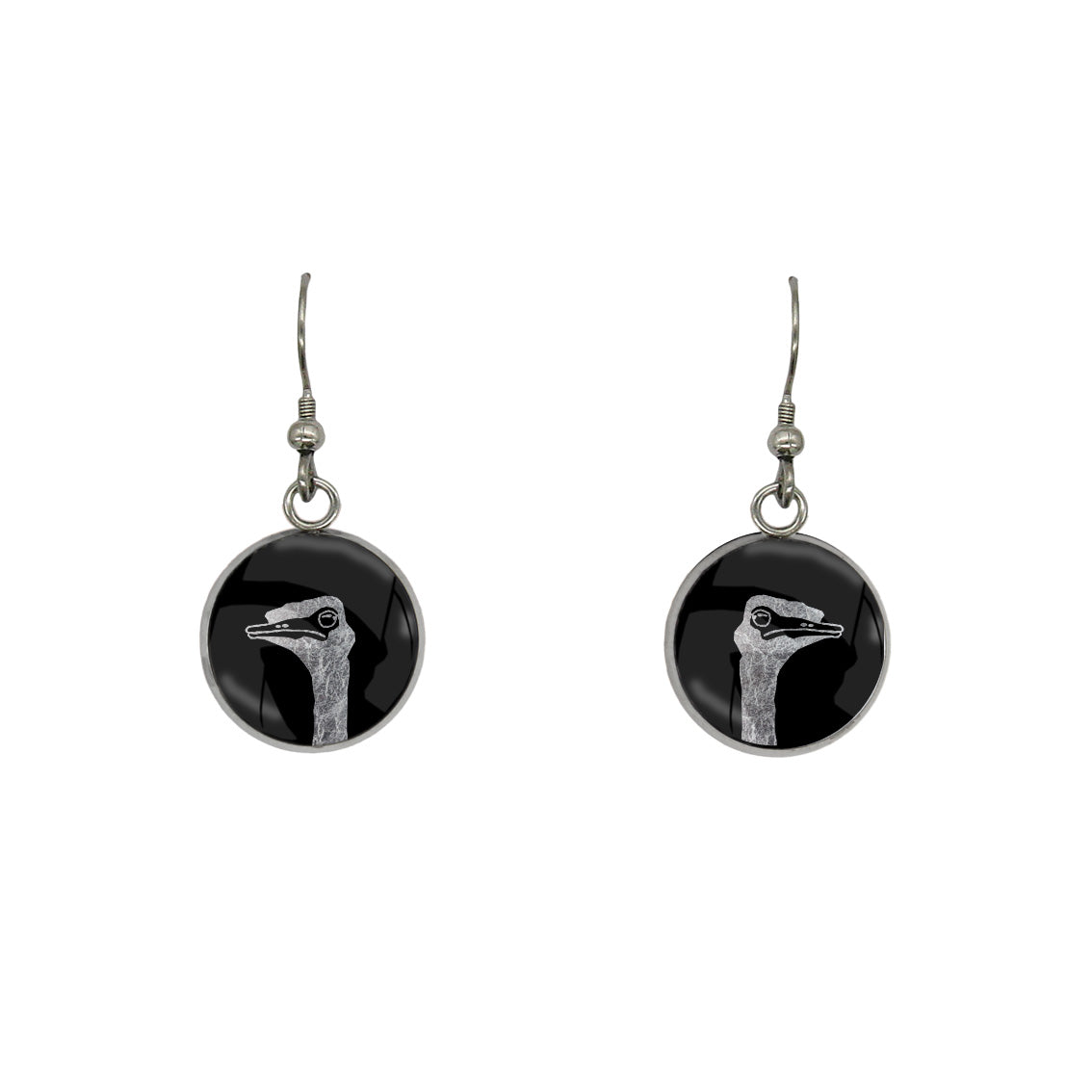 EMU CLOSE-UP DANGLE DROP CIRCLE EARRINGS - MFY217S - on Satchel