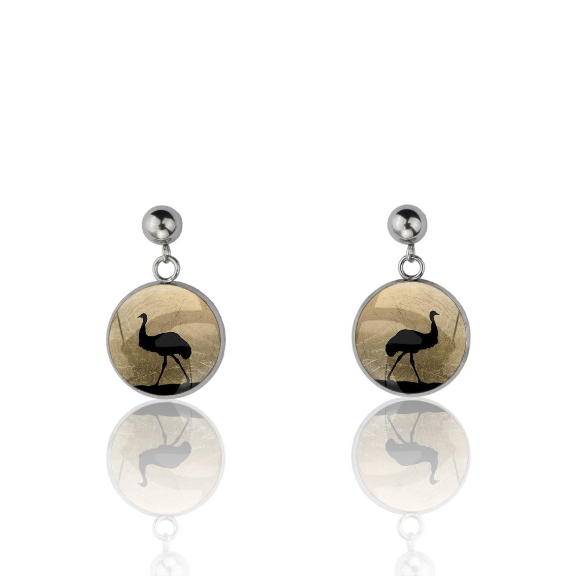 EMU DANGLE DROP CIRCLE EARRINGS - MFY218S - on Satchel