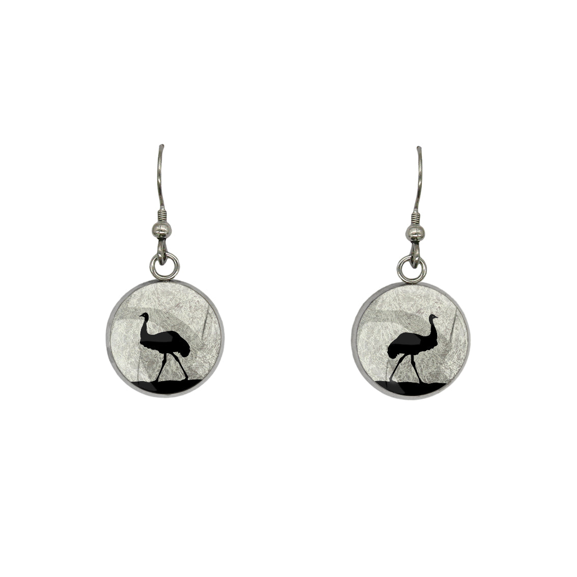 EMU DANGLE DROP CIRCLE EARRINGS - MFY218S - on Satchel