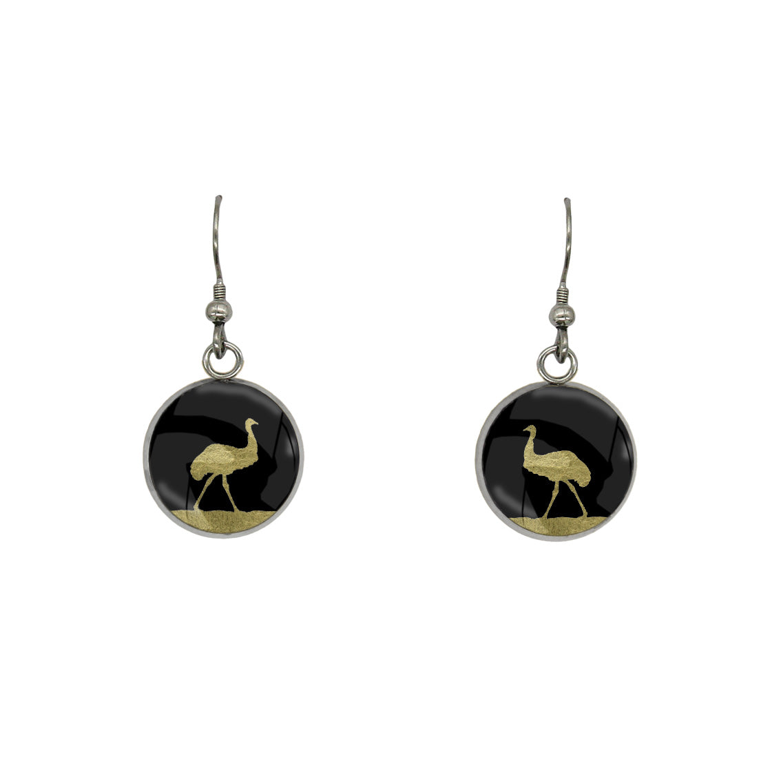 EMU DANGLE DROP CIRCLE EARRINGS - MFY218S - on Satchel