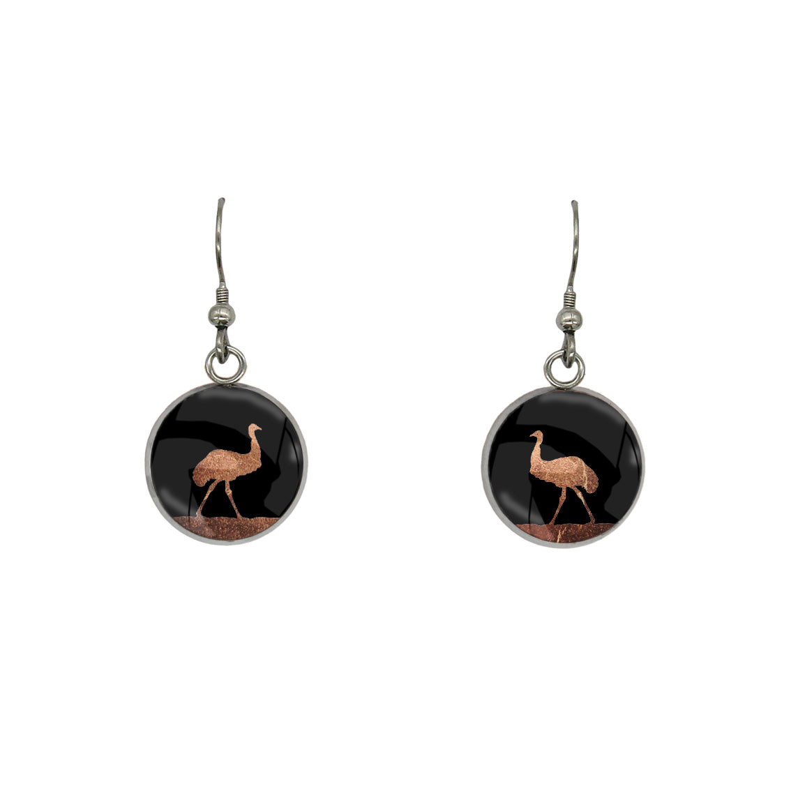 EMU DANGLE DROP CIRCLE EARRINGS - MFY218S - on Satchel