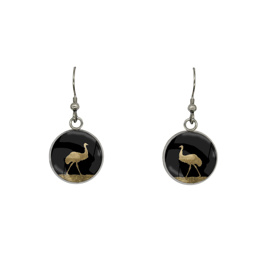 EMU DANGLE DROP CIRCLE EARRINGS - MFY218S - on Satchel