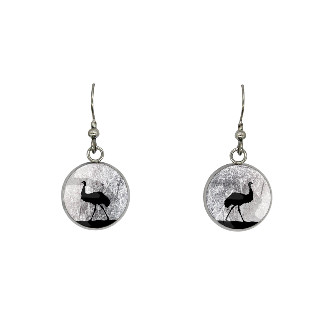 EMU DANGLE DROP CIRCLE EARRINGS - MFY218S - on Satchel