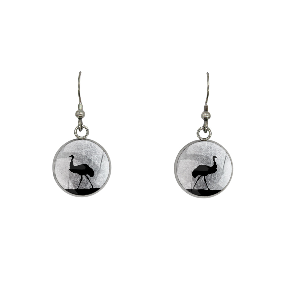 EMU DANGLE DROP CIRCLE EARRINGS - MFY218S - on Satchel