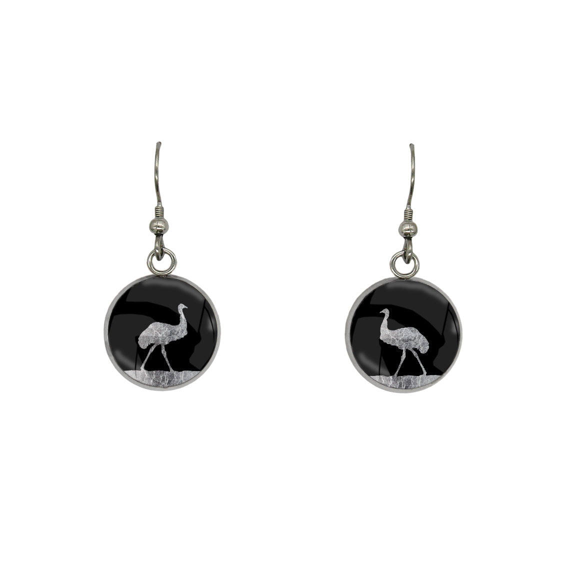 EMU DANGLE DROP CIRCLE EARRINGS - MFY218S - on Satchel