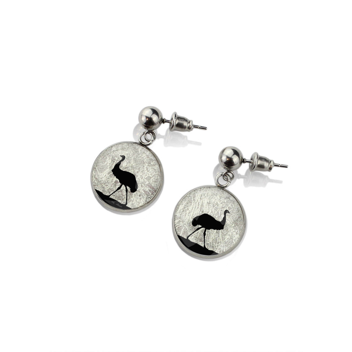 EMU DANGLE DROP CIRCLE EARRINGS - MFY218S - on Satchel