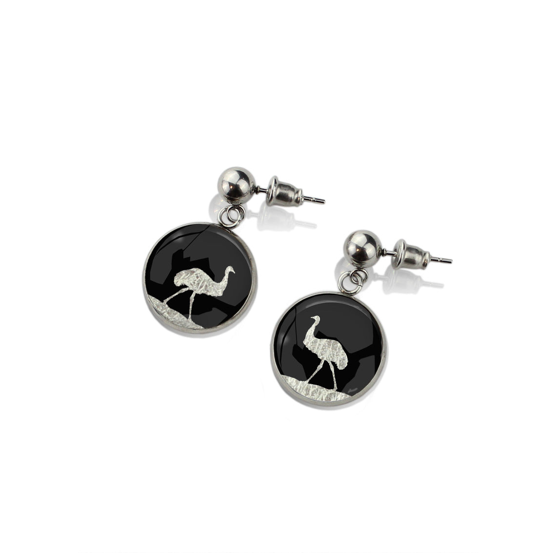 EMU DANGLE DROP CIRCLE EARRINGS - MFY218S - on Satchel