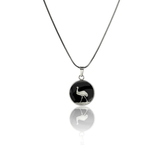 EMU XS CIRCLE PENDANT ON A CHAIN NECKLACE - MFY219 - in Circle Box