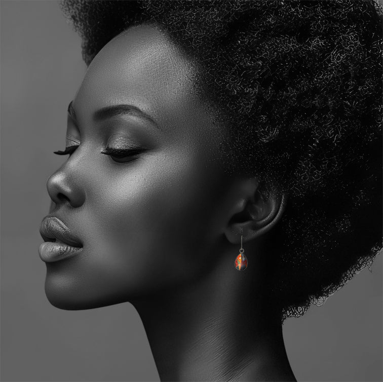 ENTRECHAT BRIGHT COLORS DANGLE DROP EARRINGS - M024S - on Satchel