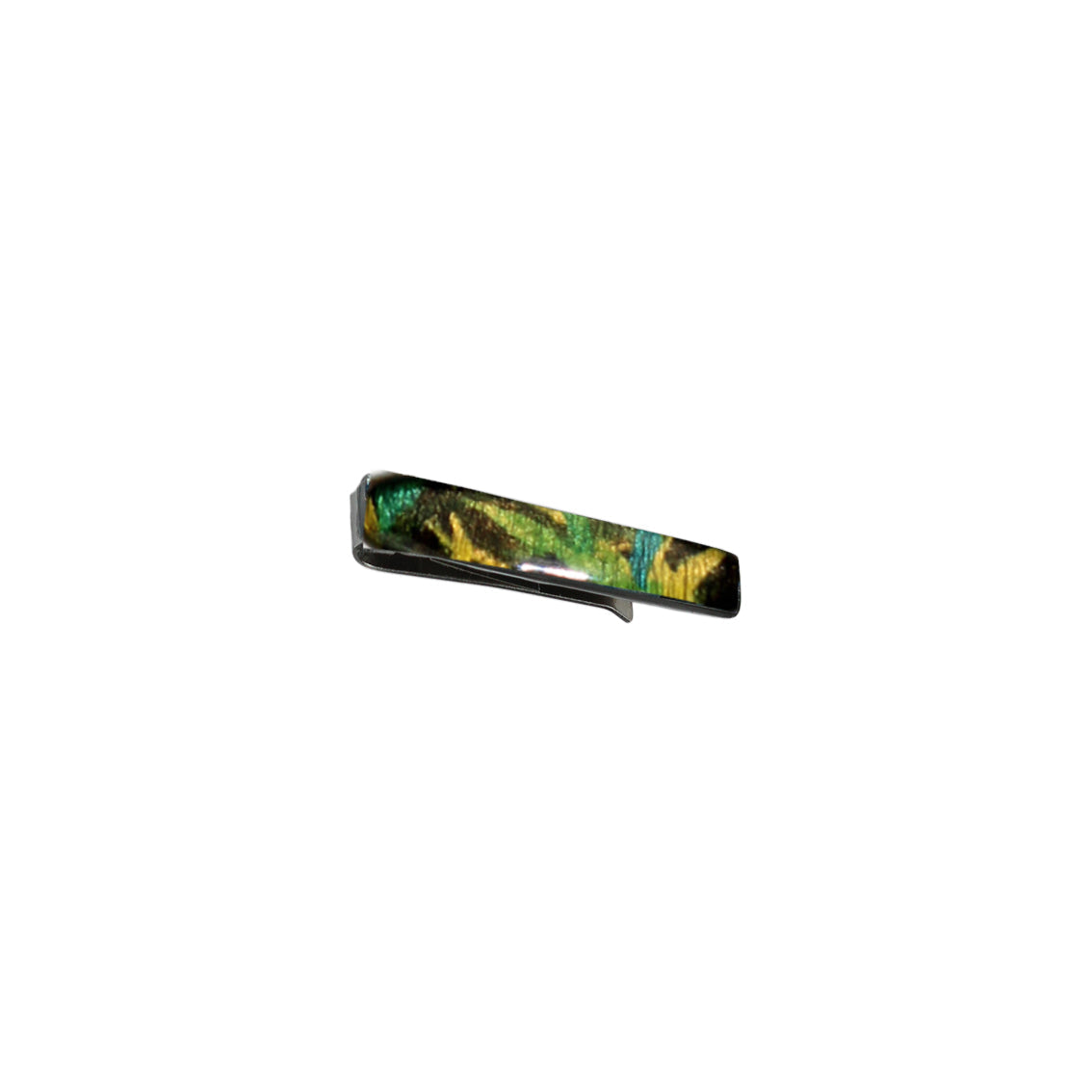 EUCALYPTUS IN SPRING GREEN INSPIRED ELEGANT TIE-CLIP - D048