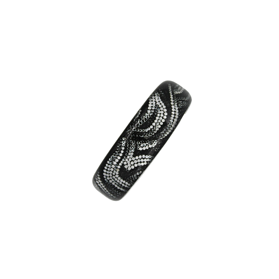 FABRIANNE SILVER AND BLACK ADJUSTABLE NARROW BRACELET - SD356