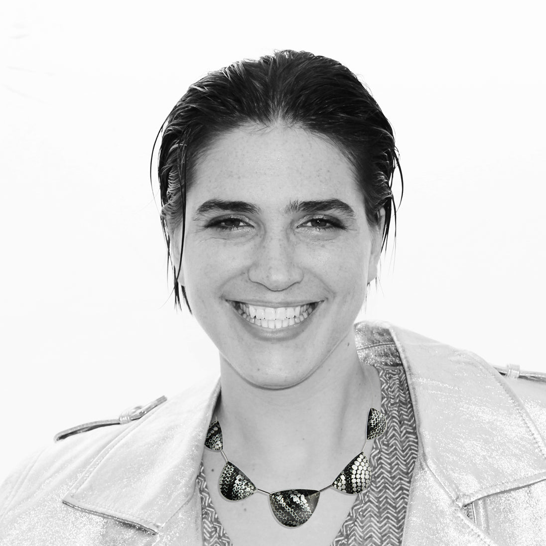 FABRIANNE SILVER AND BLACK ADJUSTABLE NECKLACE - SD354