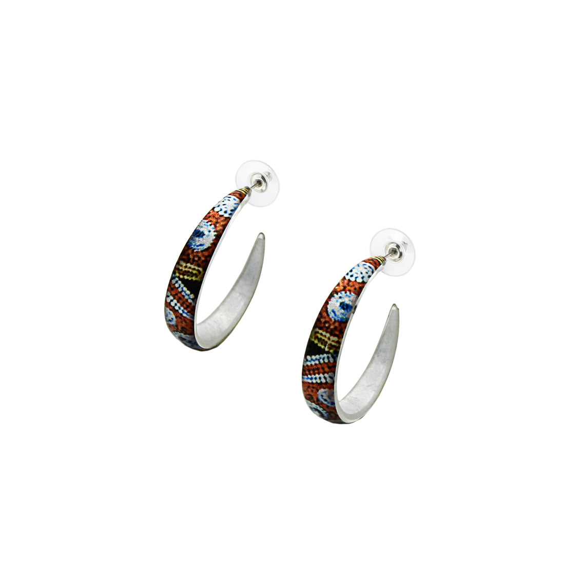 FABRIANNE MULTICOLOR STATEMENT LOOP EARRINGS - SD364