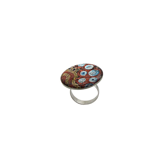FABRIANNE MULTICOLOR STATEMENT ADJUSTABLE RING - SD376
