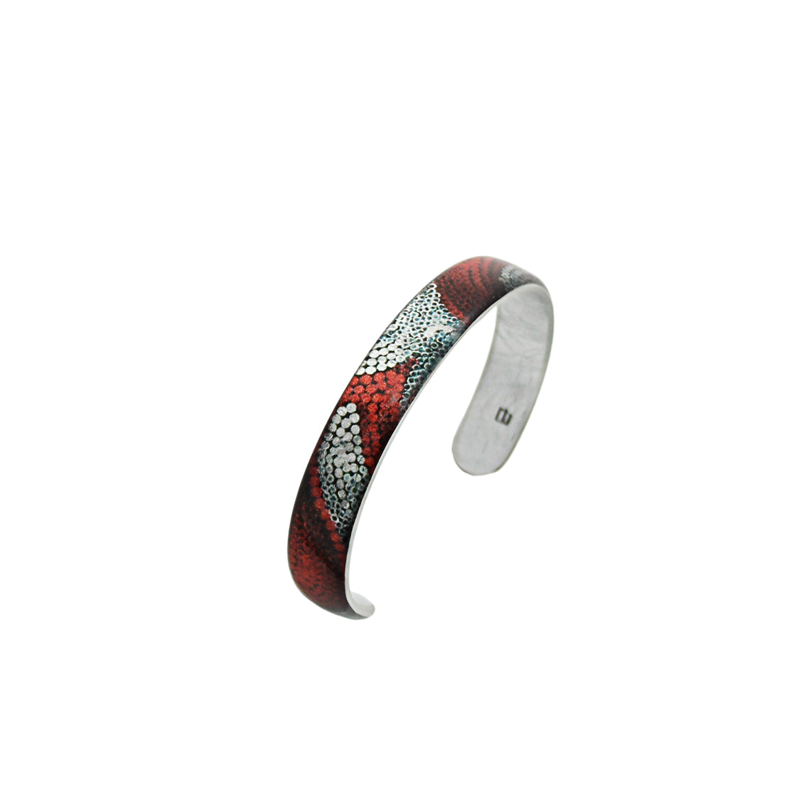 FABRIANNE RED AND SILVER ADJUSTABLE MINI  BRACELET - SD340