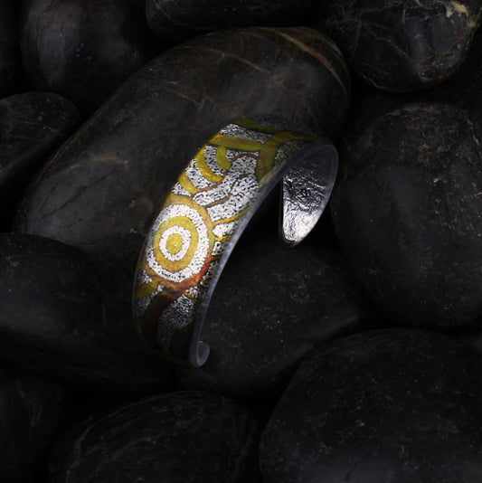 GLEN GOLD AND SILVER ADJUSTABLE NARROW BRACELET - D433