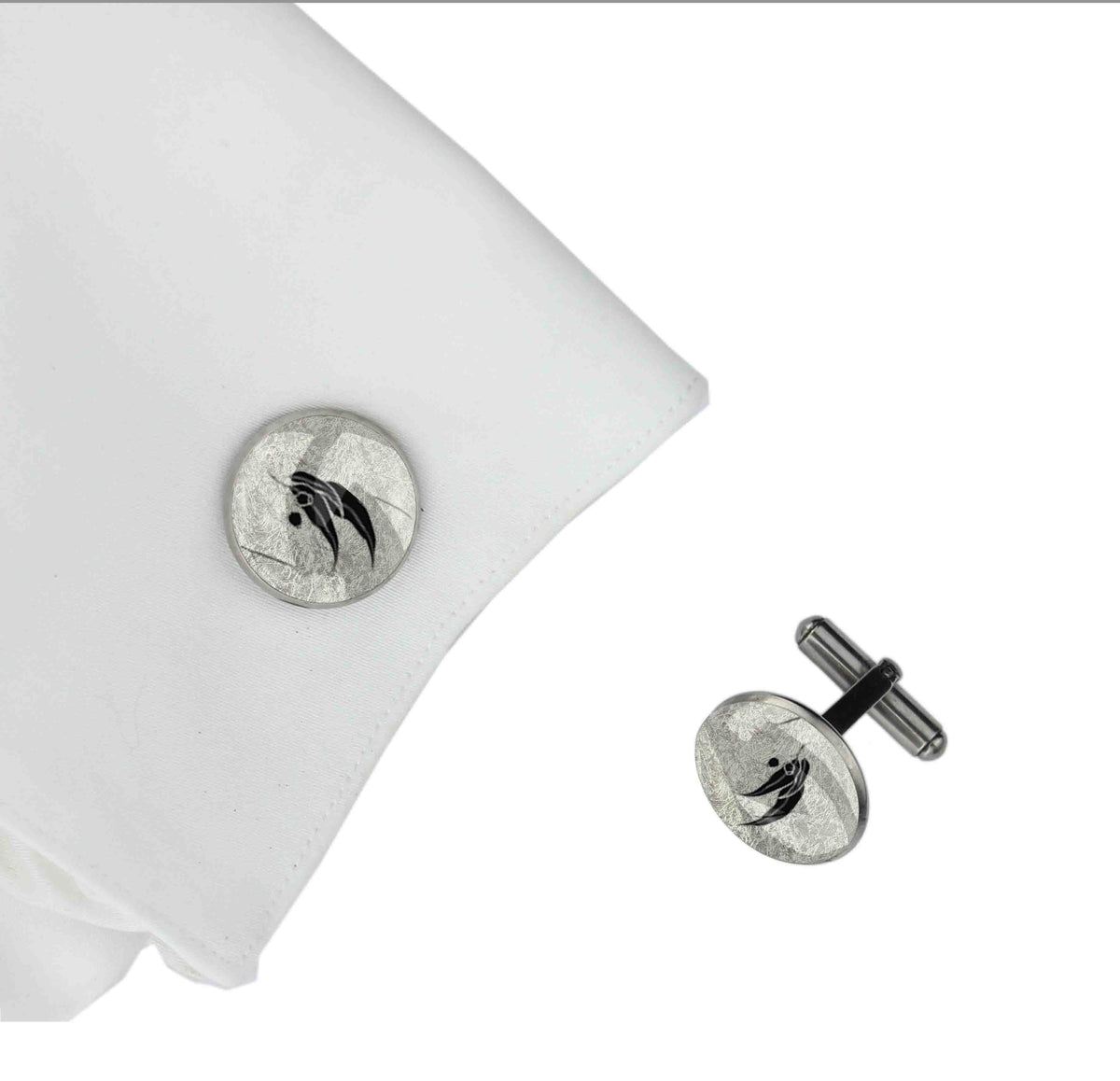 EUCALYPTUS GUMTREE GUMNUT CIRCLE ELEGANT CUFFLINKS