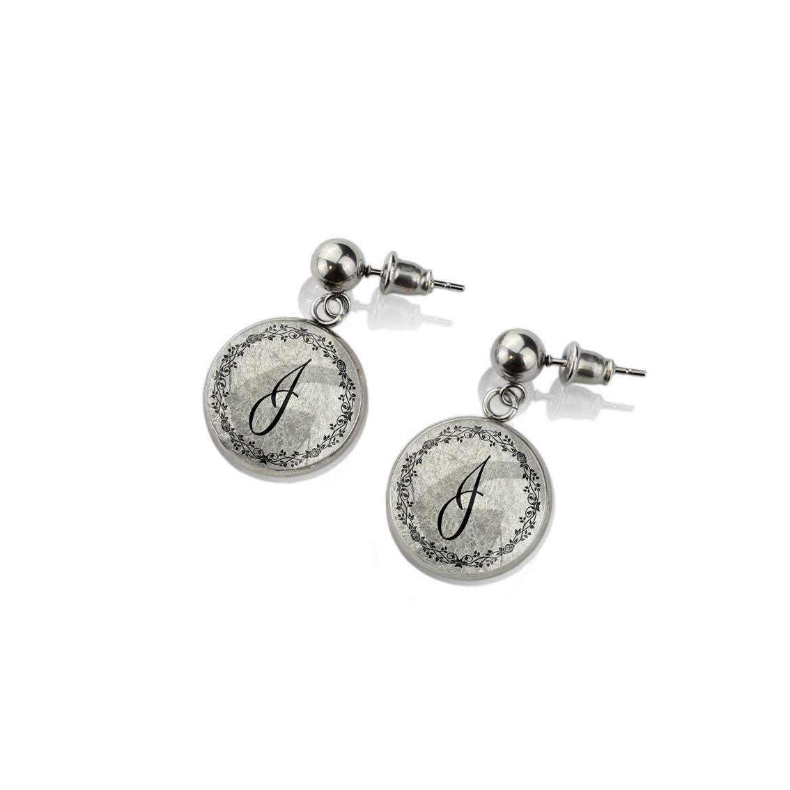 INITIAL DROP CIRCLE EARRINGS - MFY94S - on Satchel