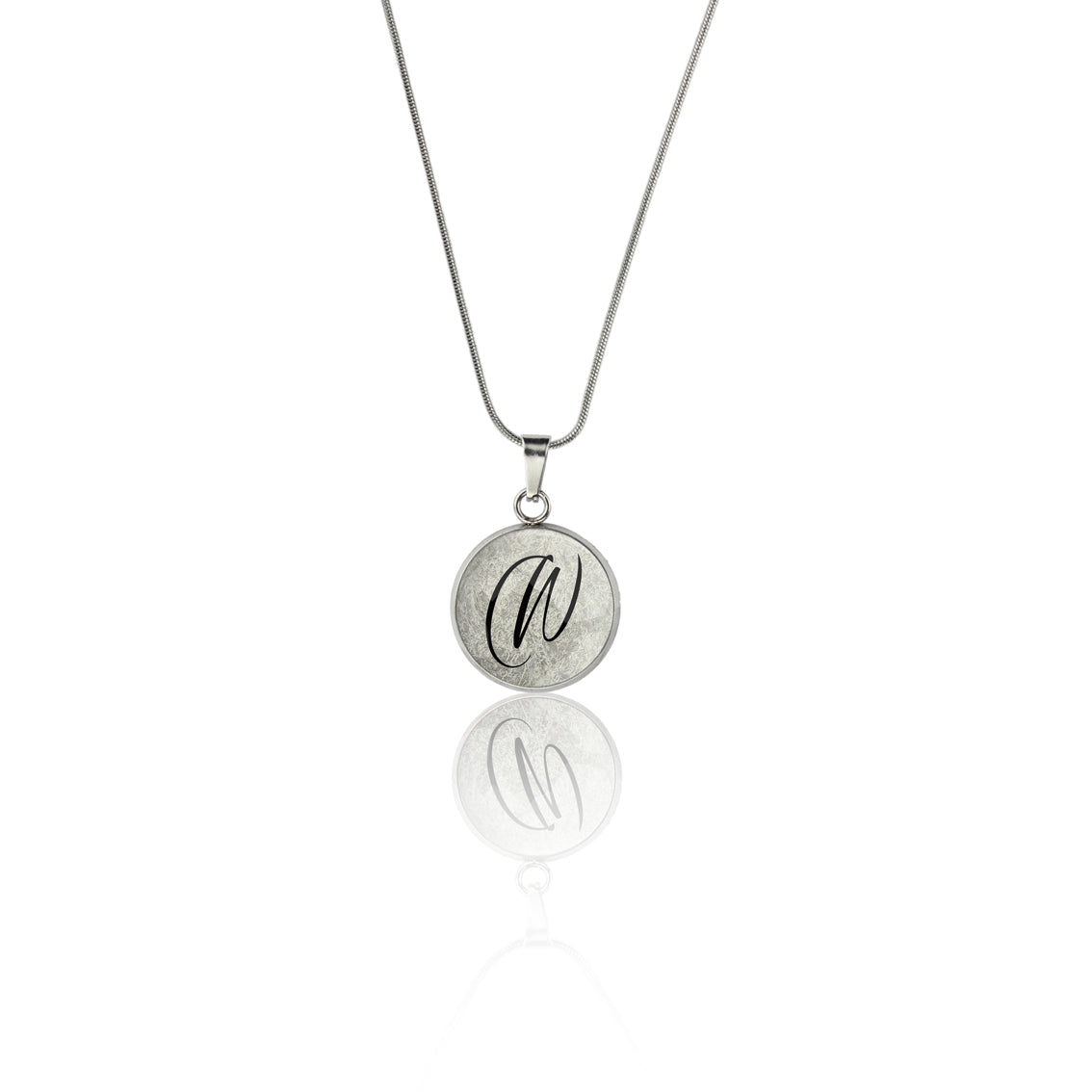 INITIAL XS CIRCLE PENDANT ON A CHAIN NECKLACE - MFY95 - in Circle Box
