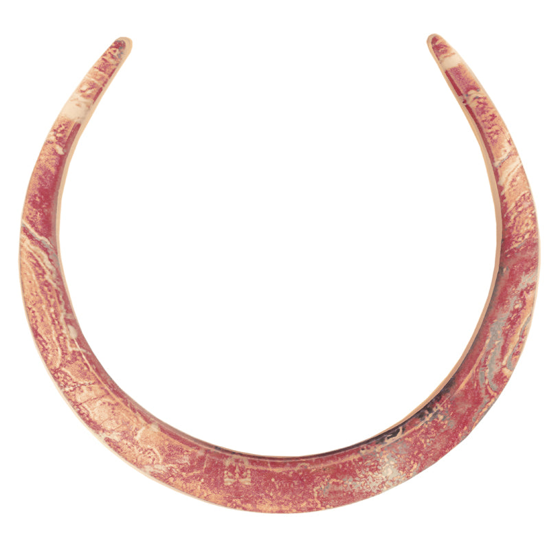 INSPIRED BY NATURE SYDNEY SANDSTONE ADJUSTABLE FITTED NECKLACE - D806