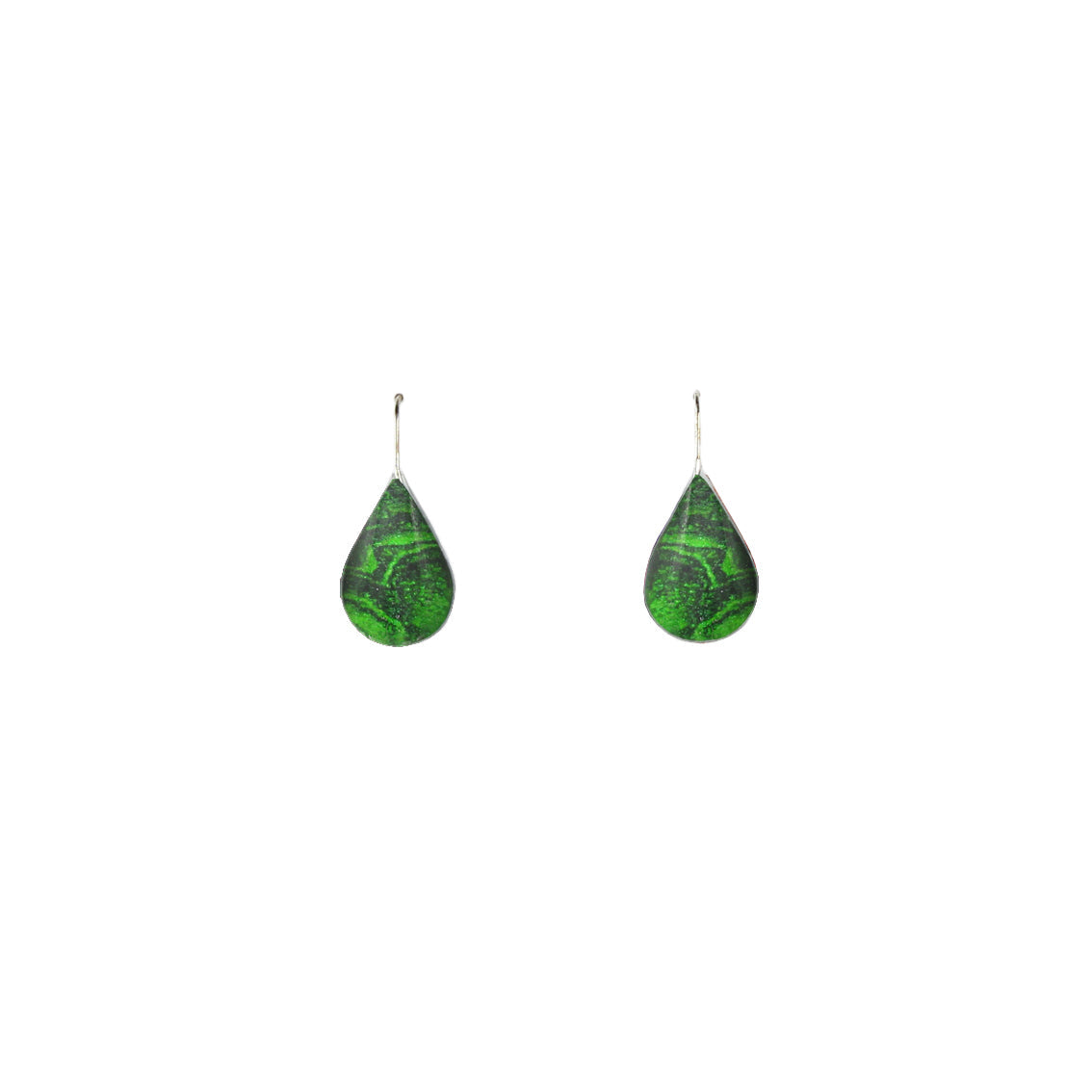 INSPIRED BY NATURE SYDNEY SANDSTONE DANGLE DROP DOMED EARRINGS - D821