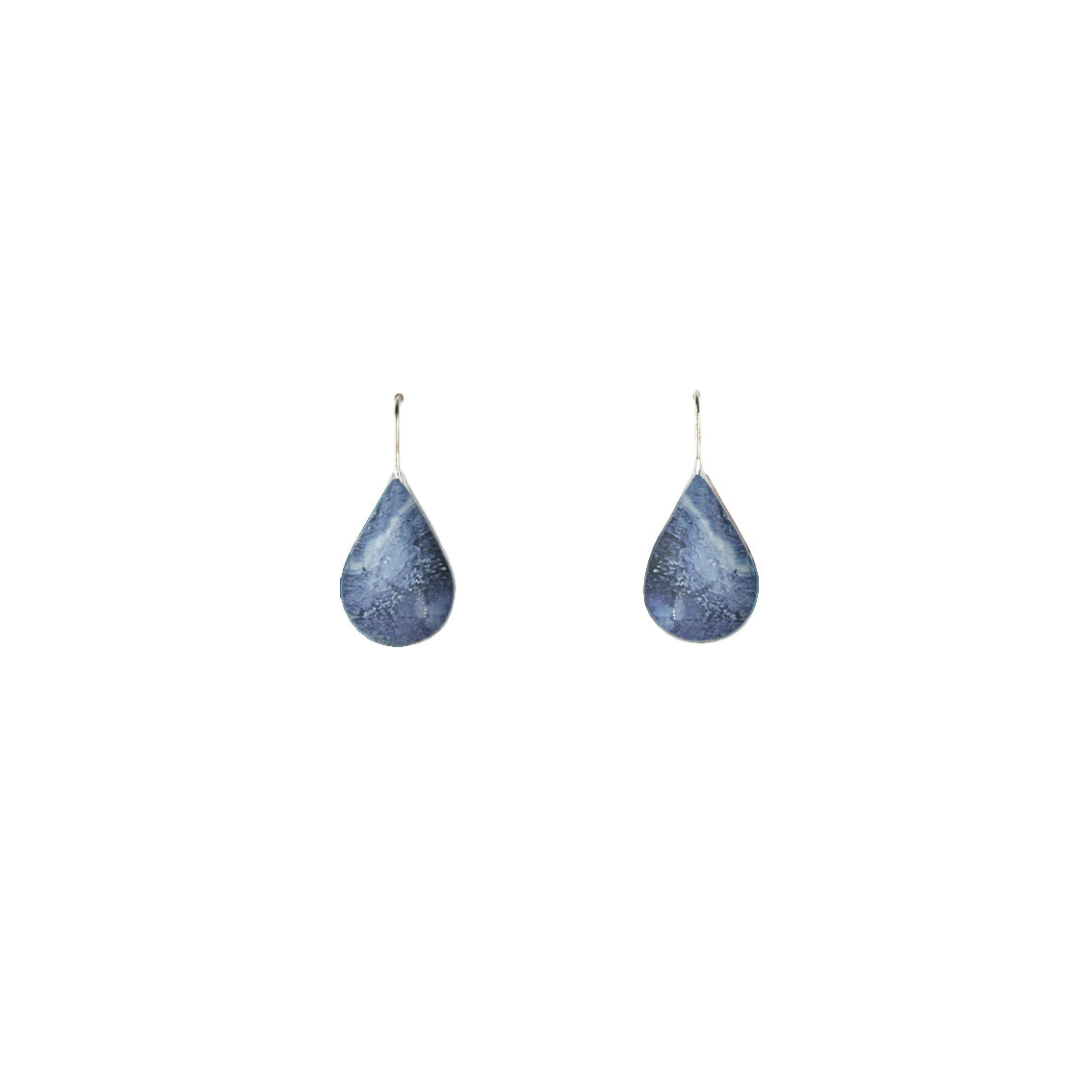 INSPIRED BY NATURE SYDNEY SANDSTONE DANGLE DROP DOMED EARRINGS - D821