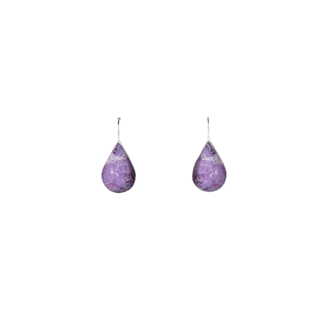INSPIRED BY NATURE SYDNEY SANDSTONE DANGLE DROP DOMED EARRINGS - D821