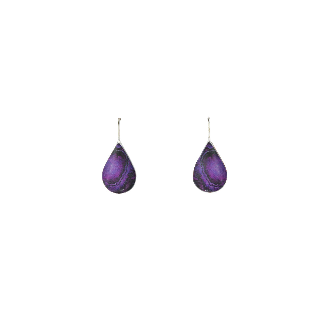 INSPIRED BY NATURE SYDNEY SANDSTONE DANGLE DROP DOMED EARRINGS - D821