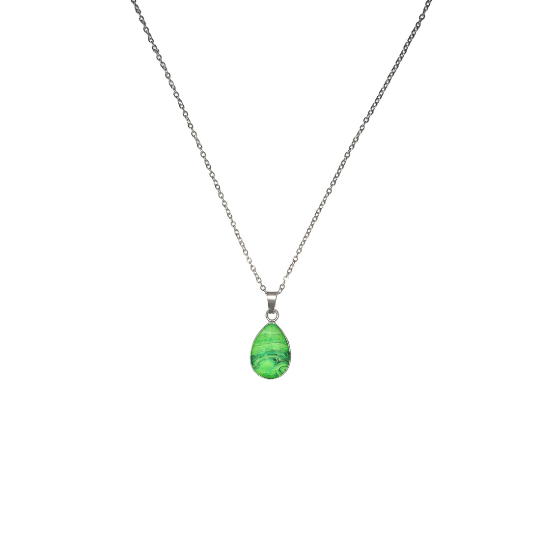 INSPIRED BY NATURE SYDNEY SANDSTONE DROP PENDANT ON A CHAIN NECKLACE - D790S - on Satchel