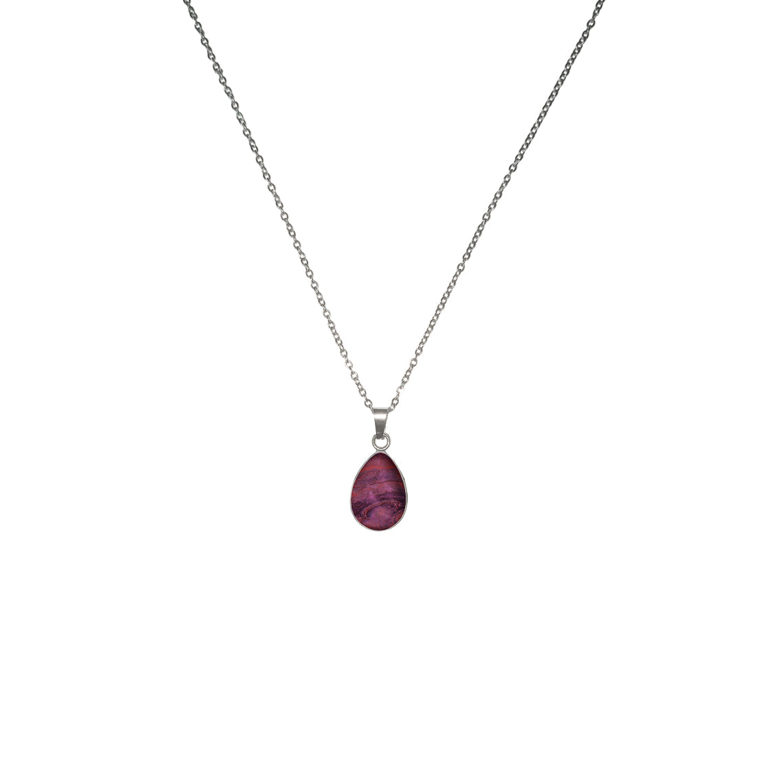INSPIRED BY NATURE SYDNEY SANDSTONE DROP PENDANT ON A CHAIN NECKLACE - D790S - on Satchel
