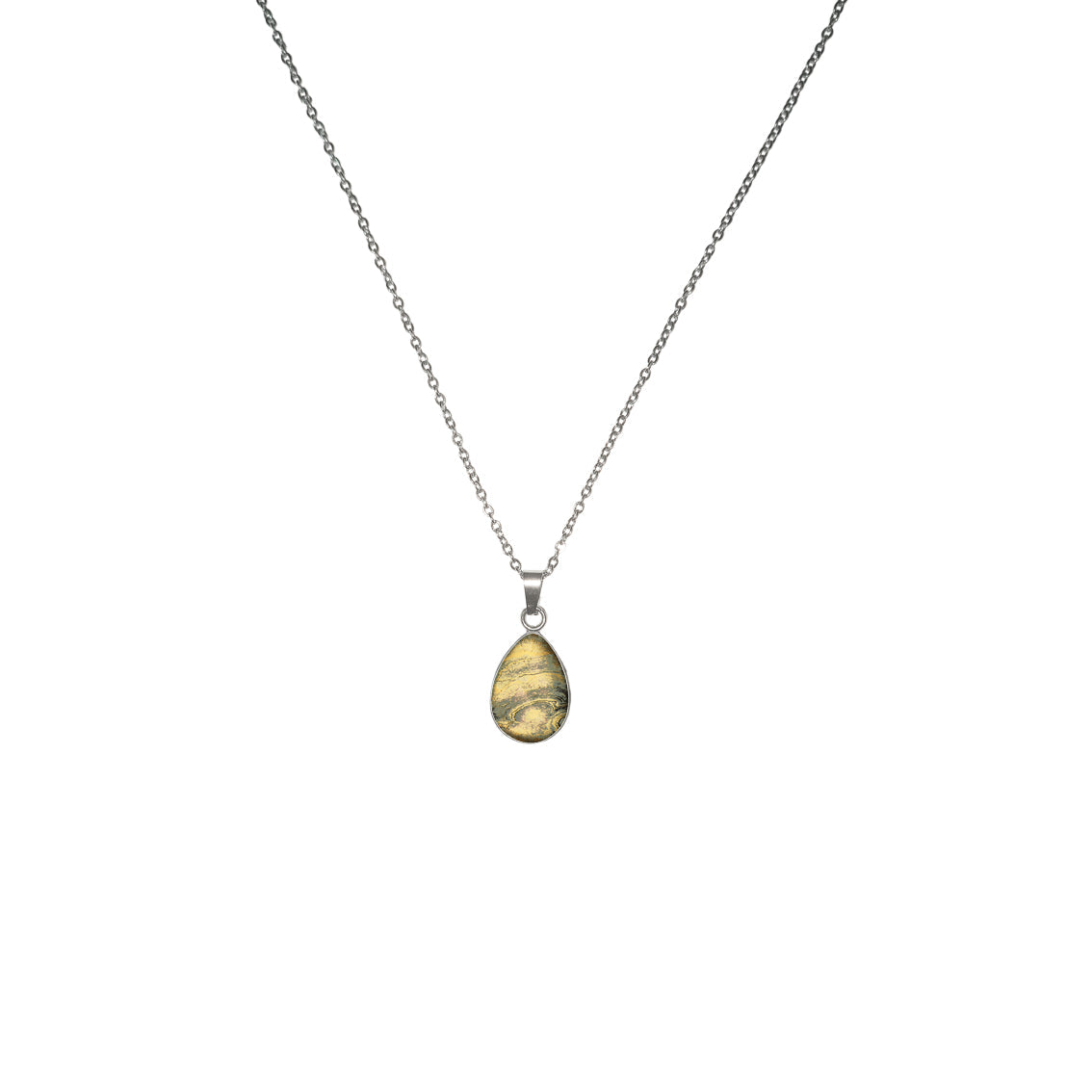 INSPIRED BY NATURE SYDNEY SANDSTONE DROP PENDANT ON A CHAIN NECKLACE - D790 - in Circle Box