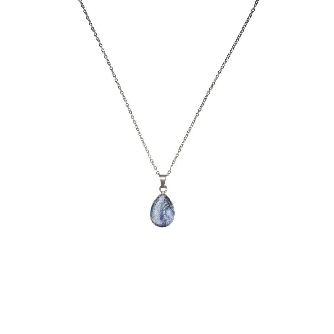 INSPIRED BY NATURE SYDNEY SANDSTONE DROP PENDANT ON A CHAIN NECKLACE - D790 - in Circle Box