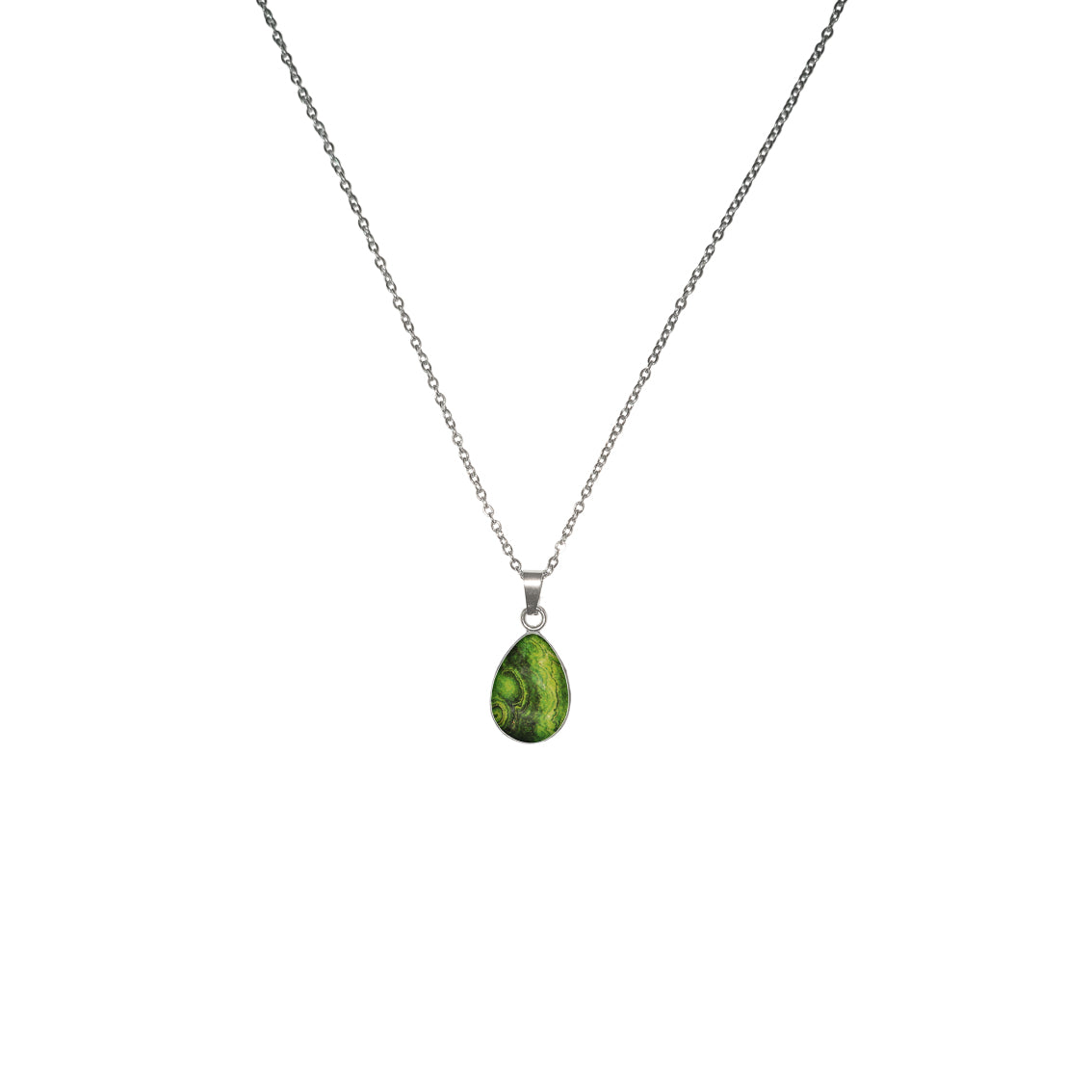 INSPIRED BY NATURE SYDNEY SANDSTONE DROP PENDANT ON A CHAIN NECKLACE - D790 - in Circle Box