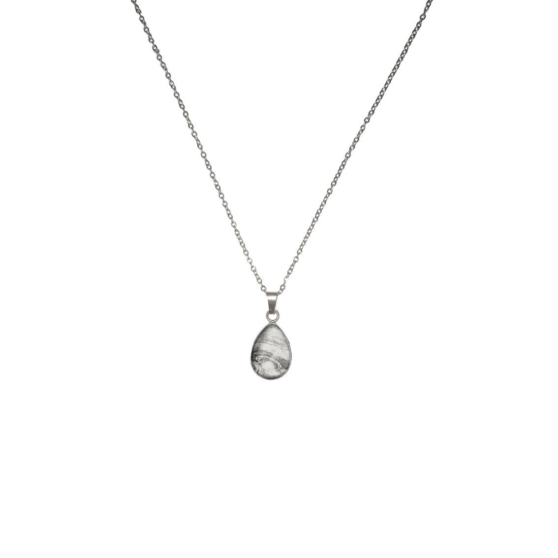 INSPIRED BY NATURE SYDNEY SANDSTONE DROP PENDANT ON A CHAIN NECKLACE - D790 - in Circle Box