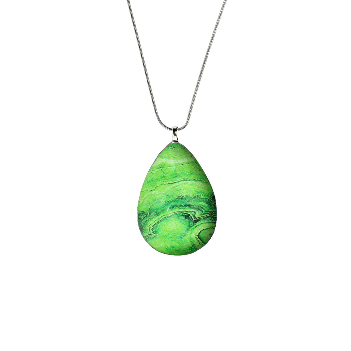 INSPIRED BY NATURE SYDNEY SANDSTONE LARGE DROP PENDANT ON A CHAIN NECKLACE - D805